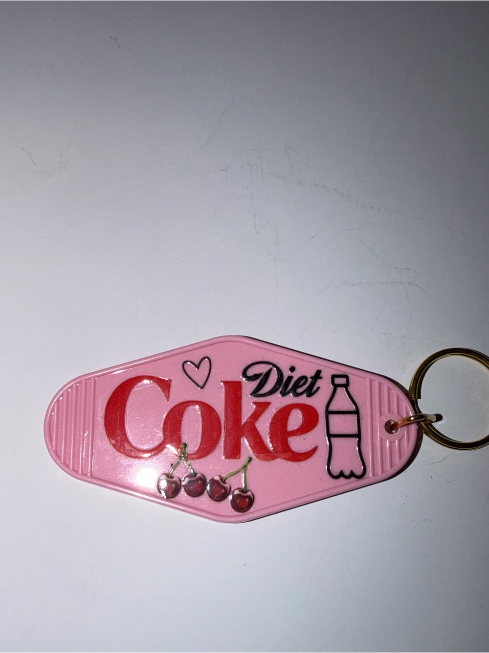 Diet Coke Motel Style Keychain